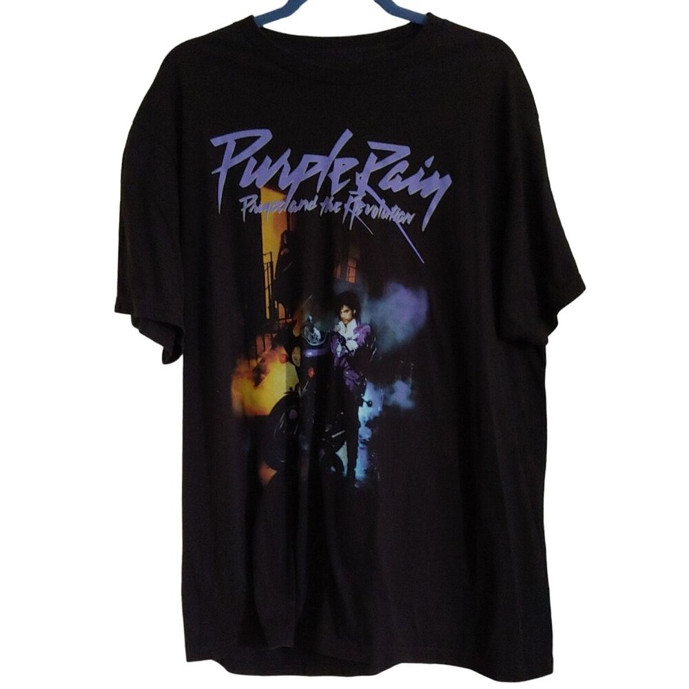 Prince and the revolution Mens Purple Rain Short Sleeve T-Shirt  XL